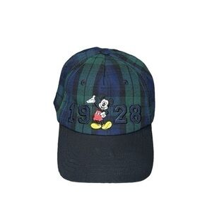 NWT Mickey Mouse Disney 1928 Plaid Checkered Baseball Hat‎